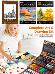 Soucolor 300gsm acrylic pad with textured surface for layering technique.