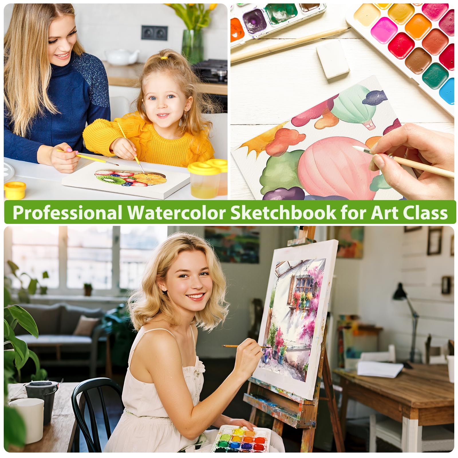 Soucolor 9x12 back cover protects content during transport and handling.
