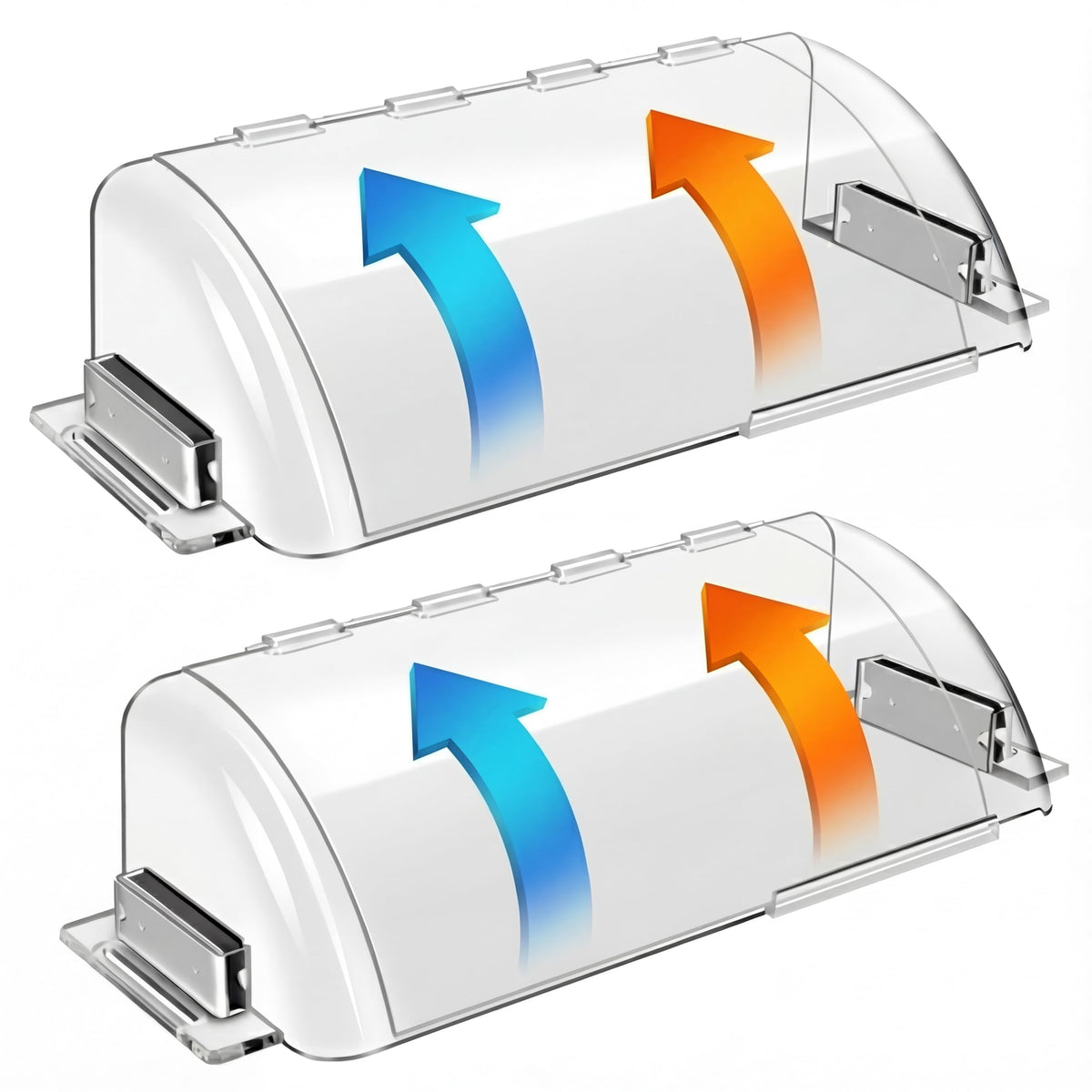 SOUL LINK vent deflector extended to 9-15.5 inches directs airflow.