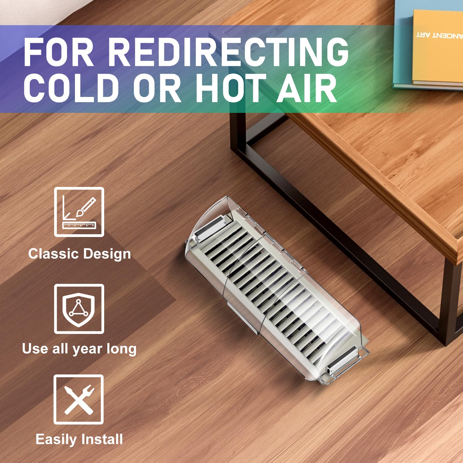 SOUL LINK heavy-duty plastic deflector stands up to pets and kids.