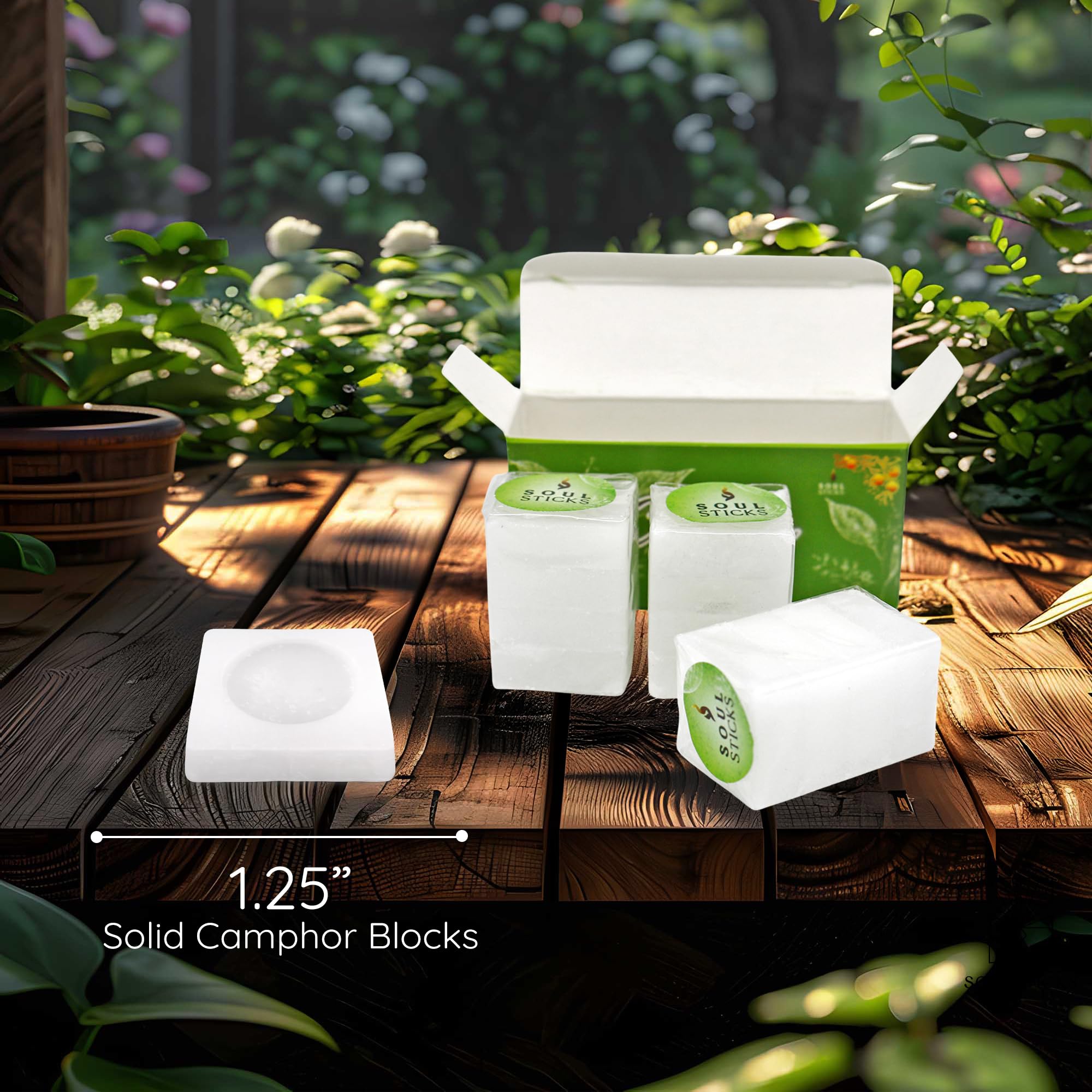 Soul Sticks camphor room fragrance setup demonstrates effective space refreshing with natural aroma