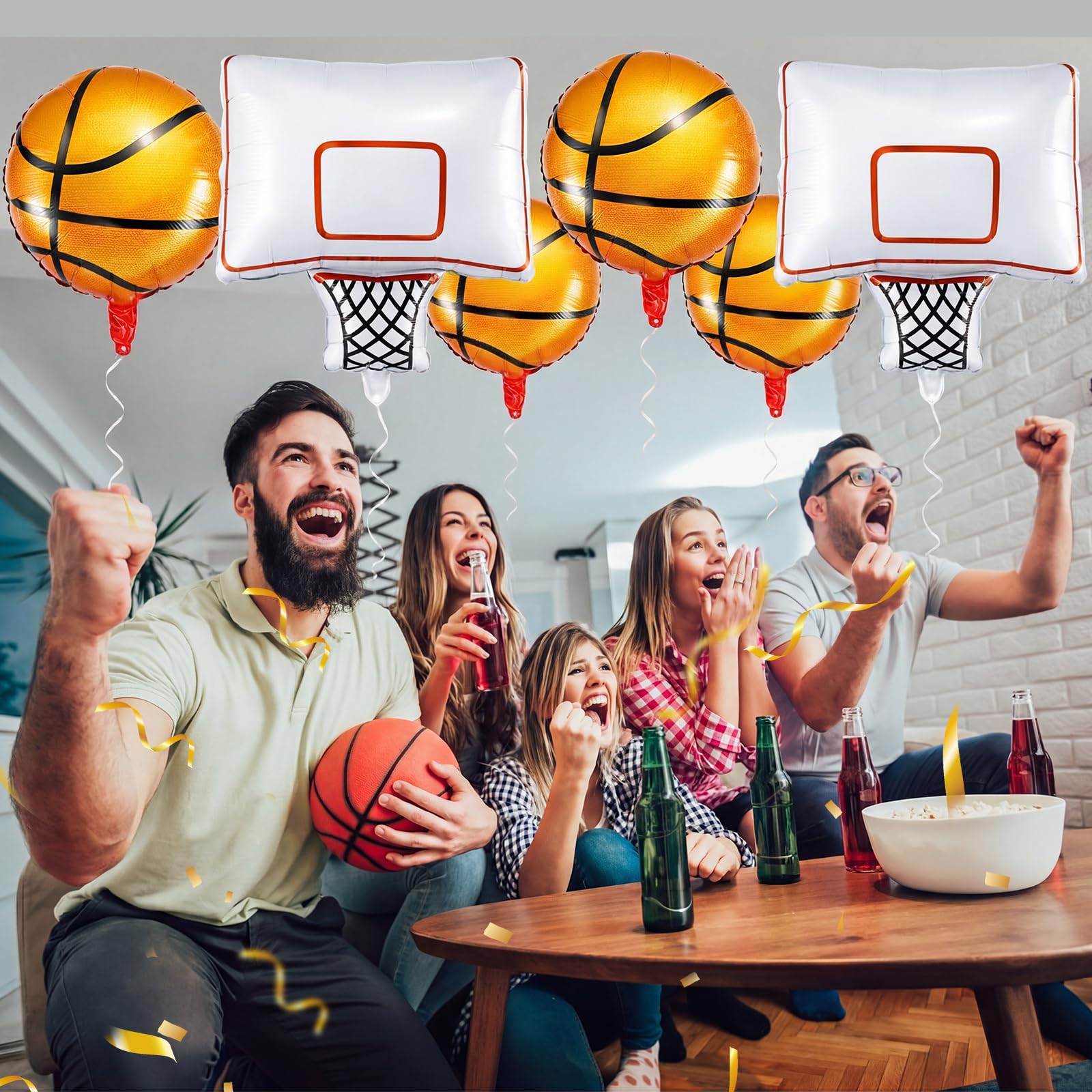 Soulchen 65 cm hoop balloon side view enhances party backdrop