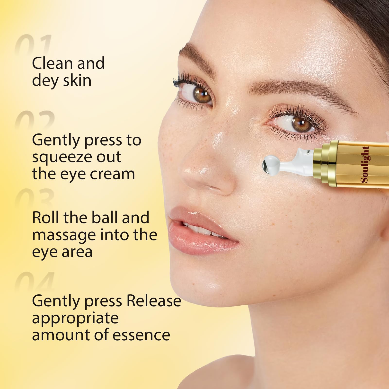 Soulight Eye Serum retinol action supports visible wrinkle reduction over time.