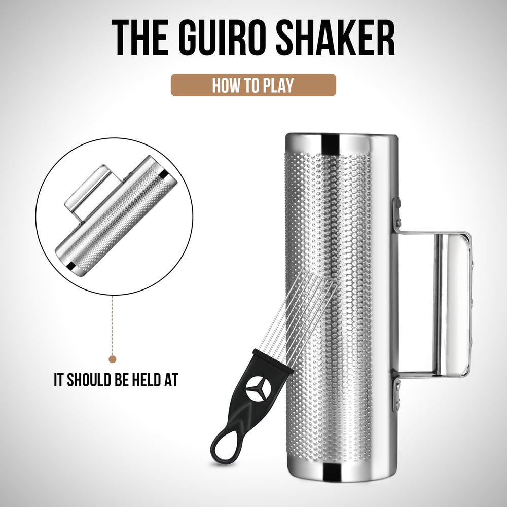 Soulmate Guiro delivers bright raspy sound ideal for Latin rhythms.