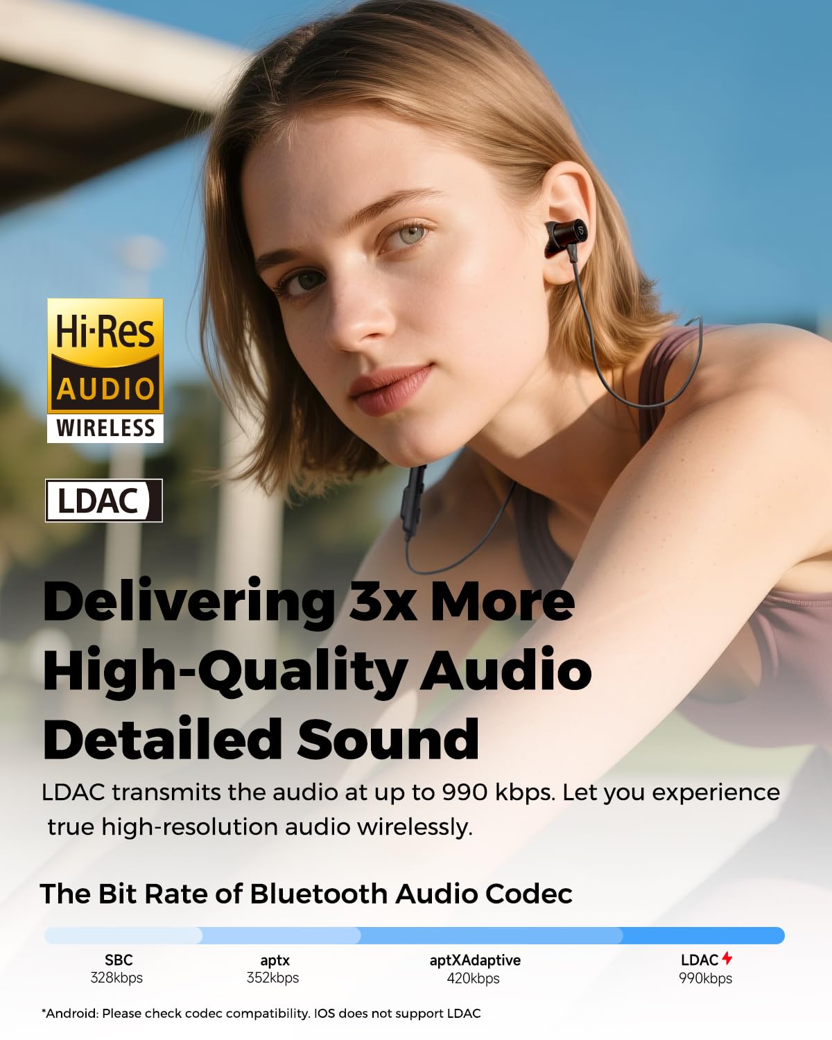 SoundPEATS Q40 HD 11mm driver delivers powerful bass and crisp highs.