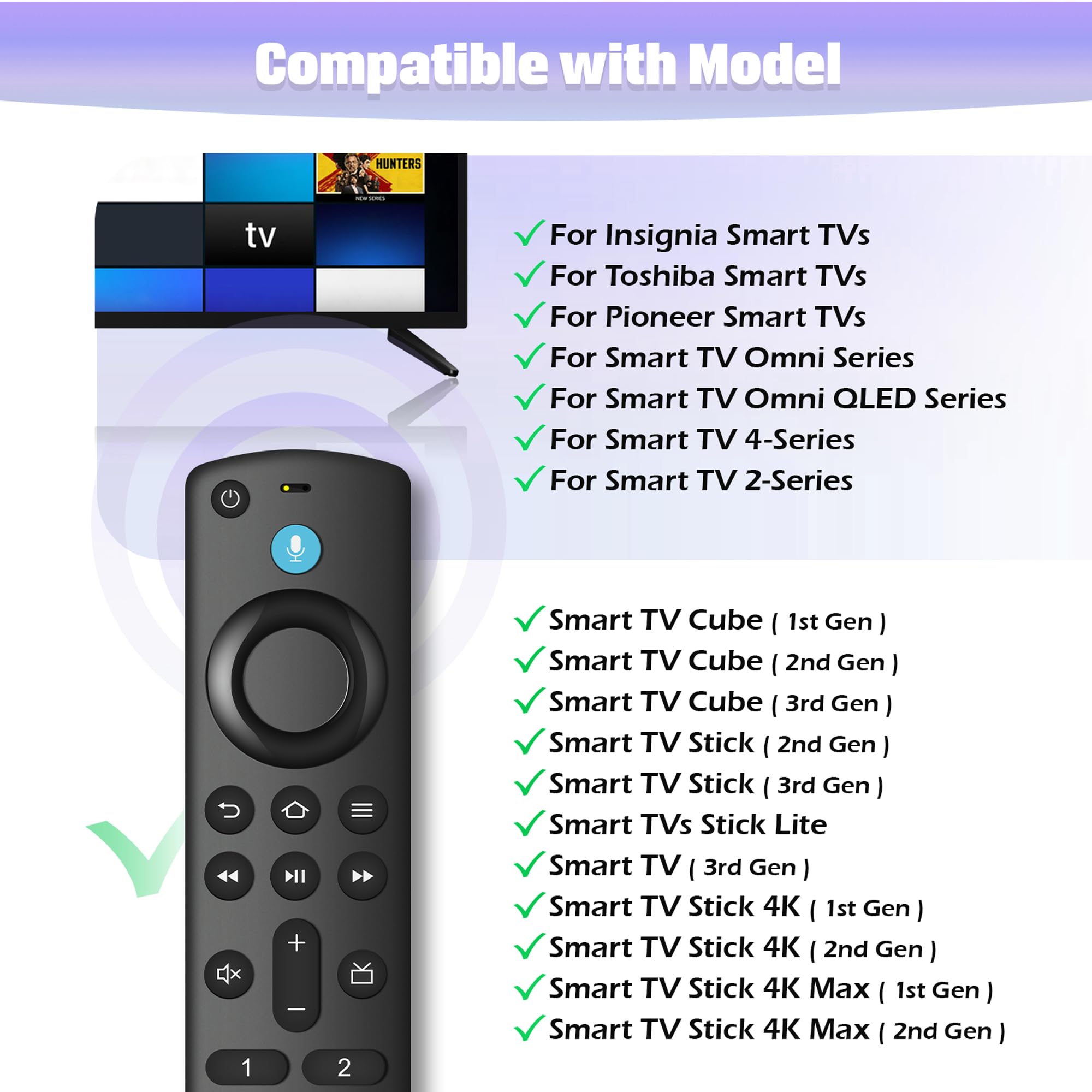 Souppzoe remote for Fire Stick 4K enabling hands-free navigation.