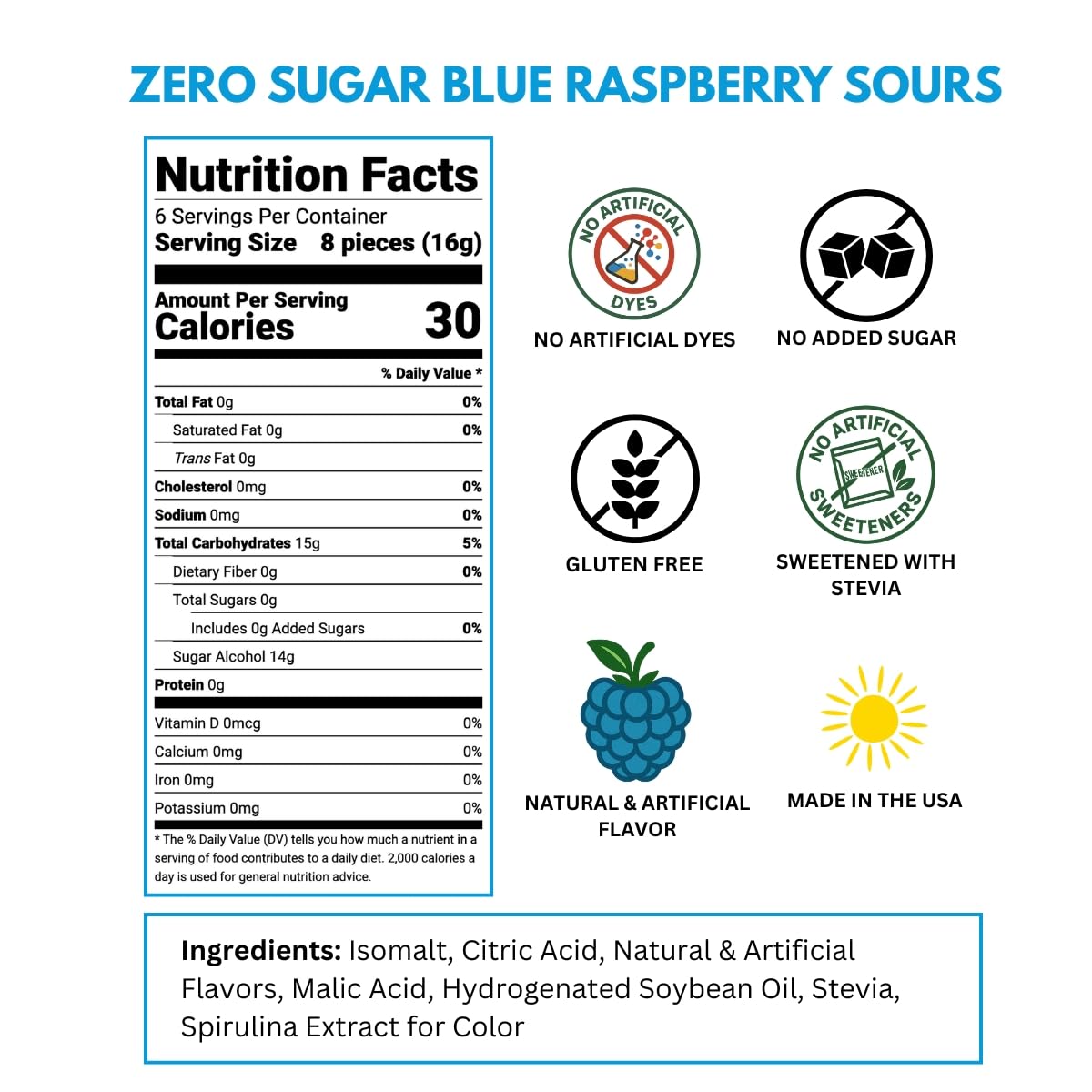 Sour Drops handcrafted in California in small batches.