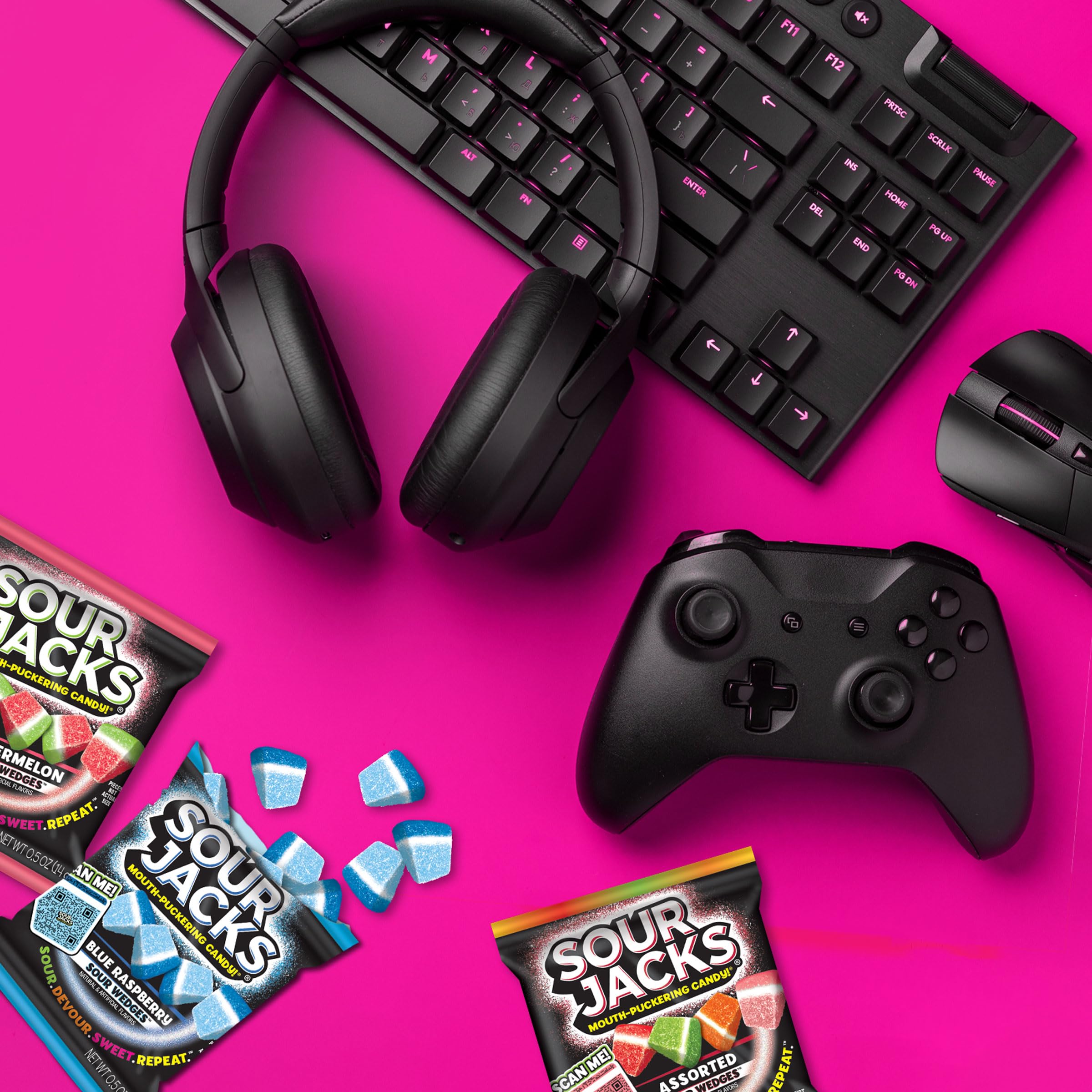 Sour Jacks tangy sugar coating close-up with bold flavor