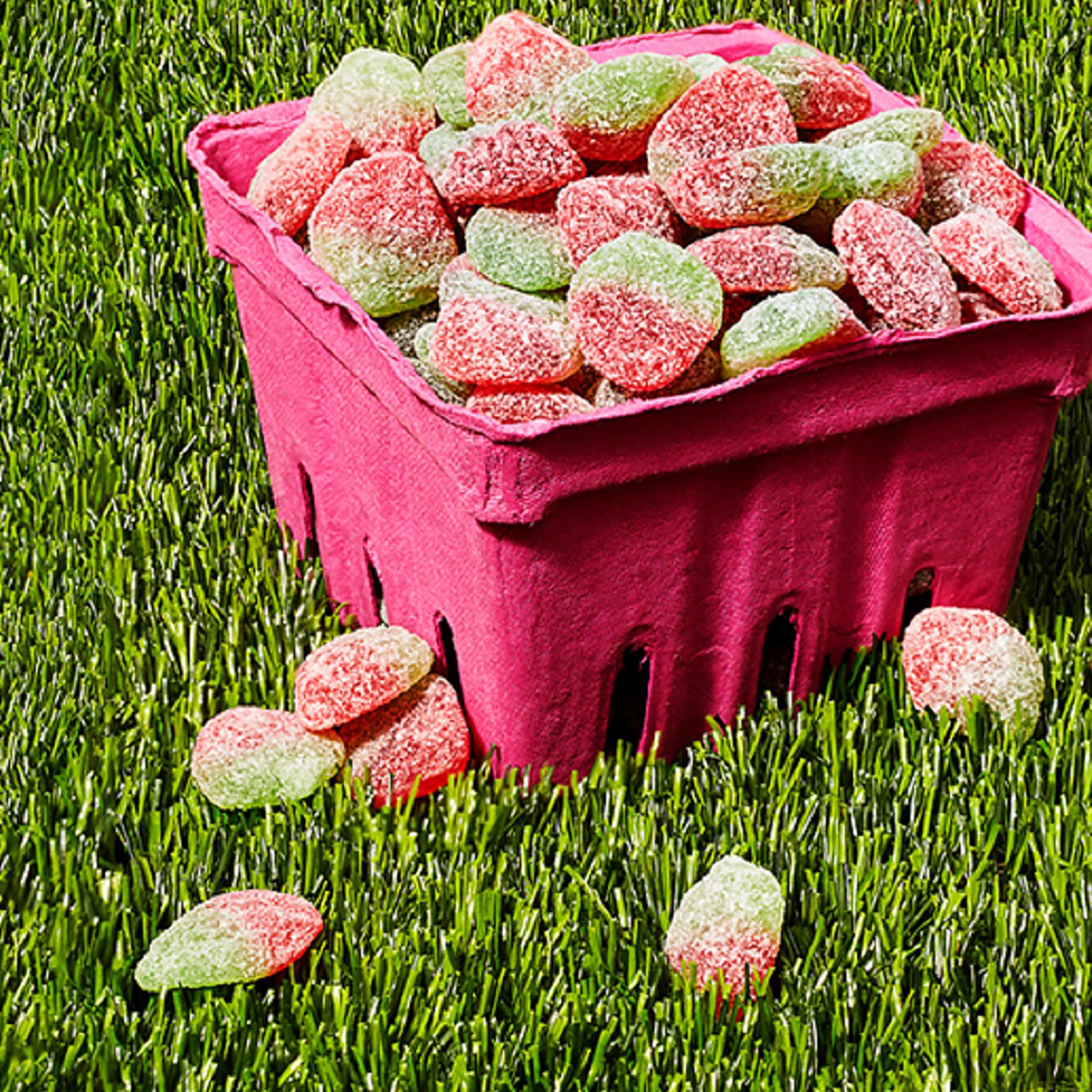 Sour Patch Kids twelve-bag bulk collection ready for stocking shelves
