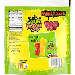 SOUR PATCH KIDS Big Kids red and green colors highlight fruity flavors for appealing snacking