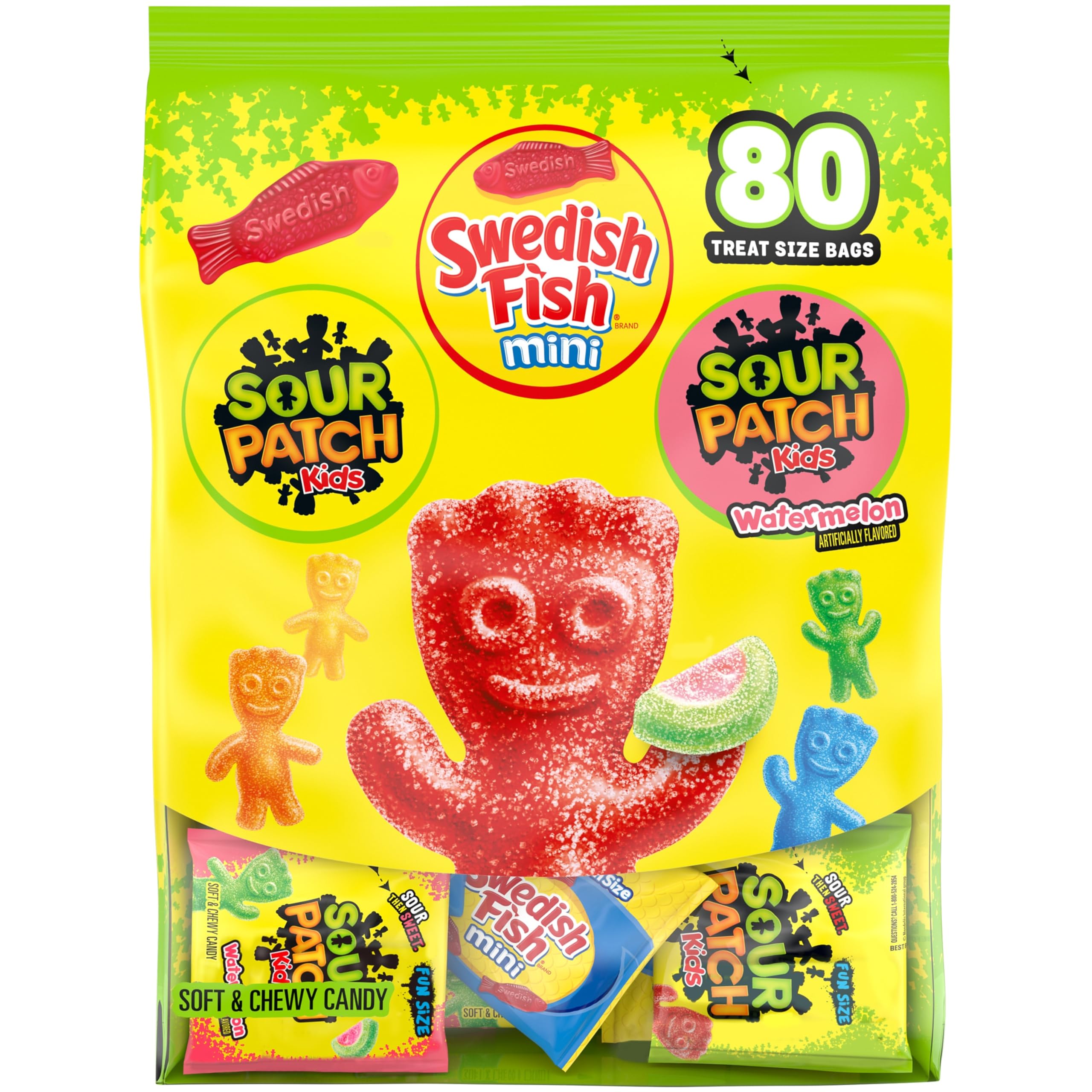 Sour Patch Kids mini-pack variety for on-the-go snacking.