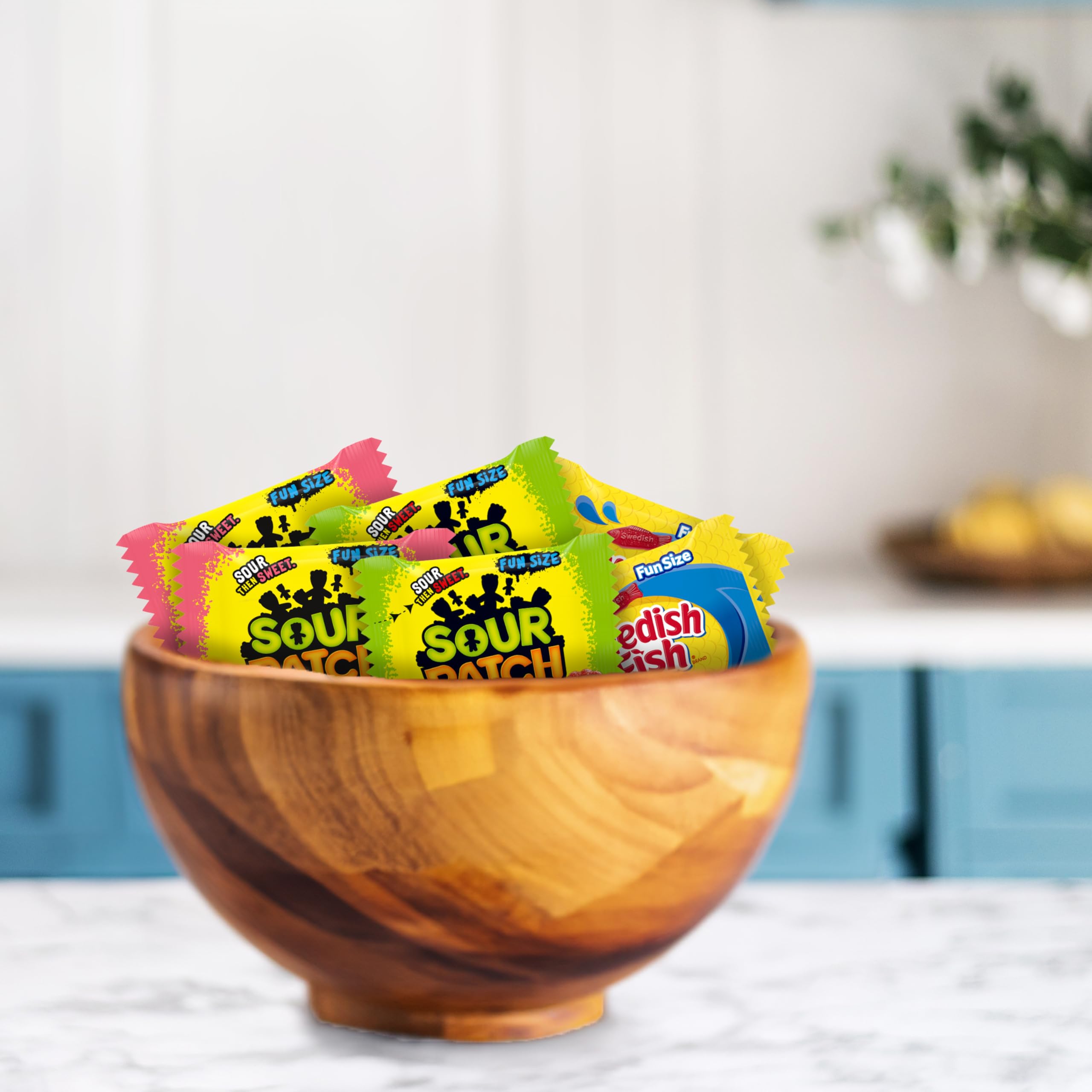 Sour Patch Kids movie-night snack pack is easy to stash.