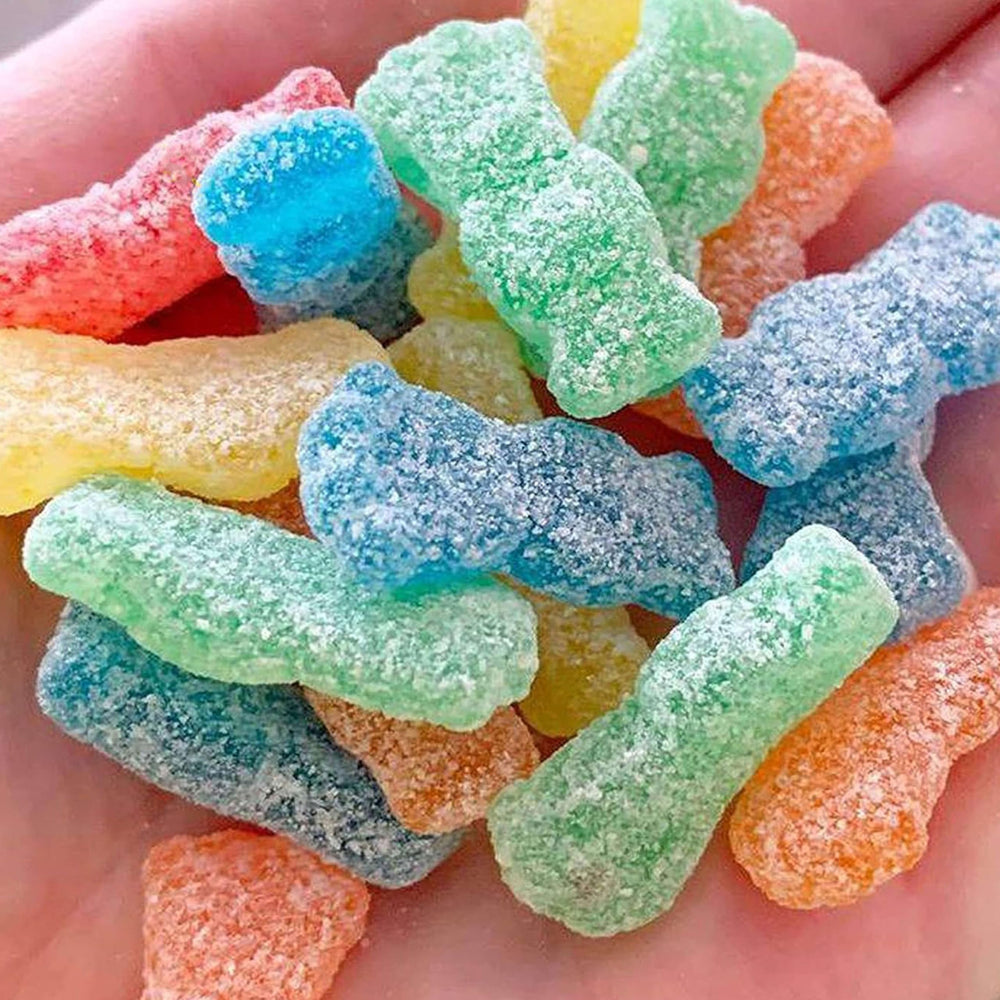Sour Patch Kids sour-then-sweet varieties, flavor balance for cravings.