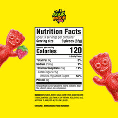 Sour Patch Kids Strawberry close-up showing juicy flavor and fruity aroma