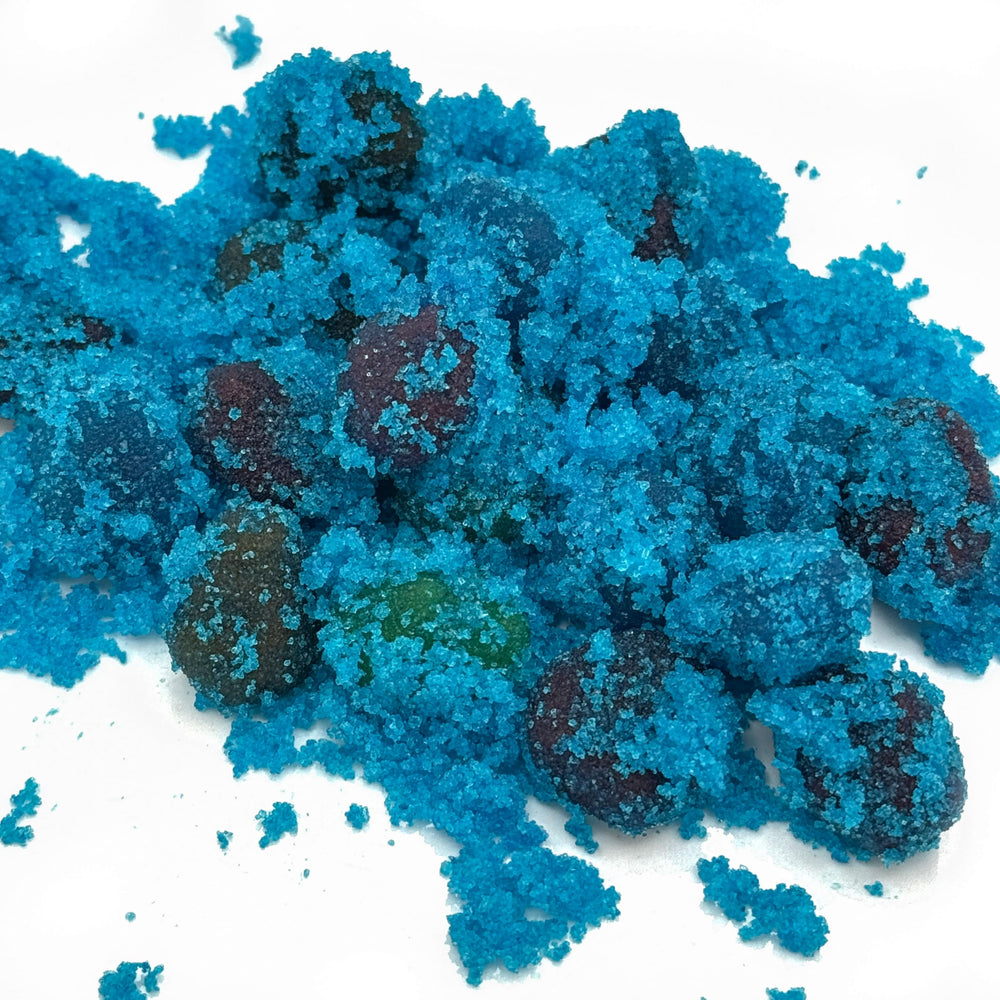 Sourboy Blue Raspberry Gushers TikTok trend visual showcases a viral sour candy moment.
