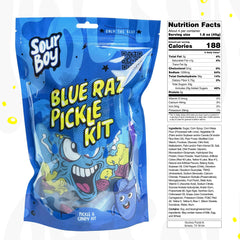 Sourboy Blue Raspberry Gushers offering fruity, chewy flavor contrast.