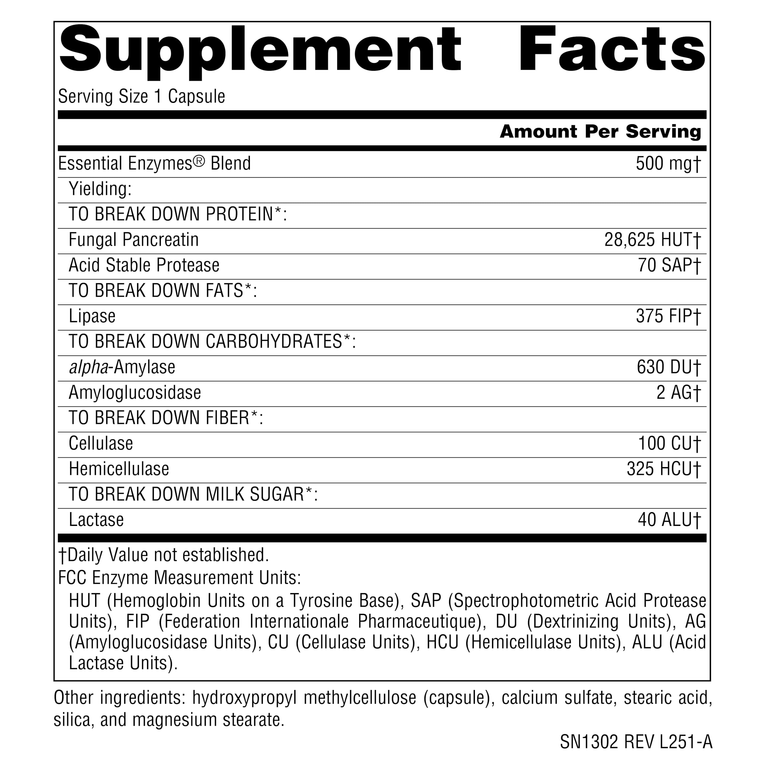 Source Naturals Essential Enzymes blister packs shown for convenient meal time supplementation.