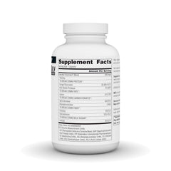 Close-up of Source Naturals Essential Enzymes label highlighting 500 mg capsule.