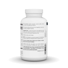 Source Naturals Essential Enzymes capsules sprinkled on food for meals.