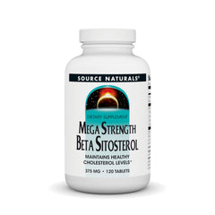 Source Naturals Mega Strength Beta Sitosterol bottle front may support cholesterol within normal range