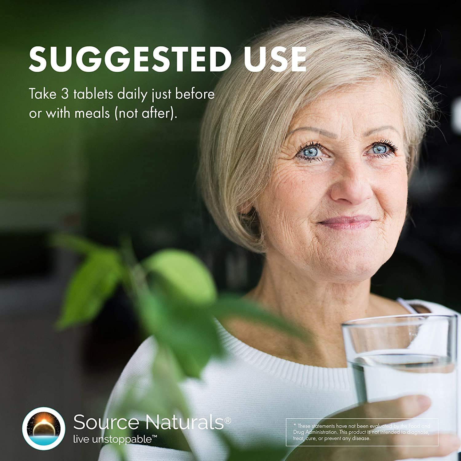 Source Naturals Mega Strength Beta Sitosterol held in hand for convenient use