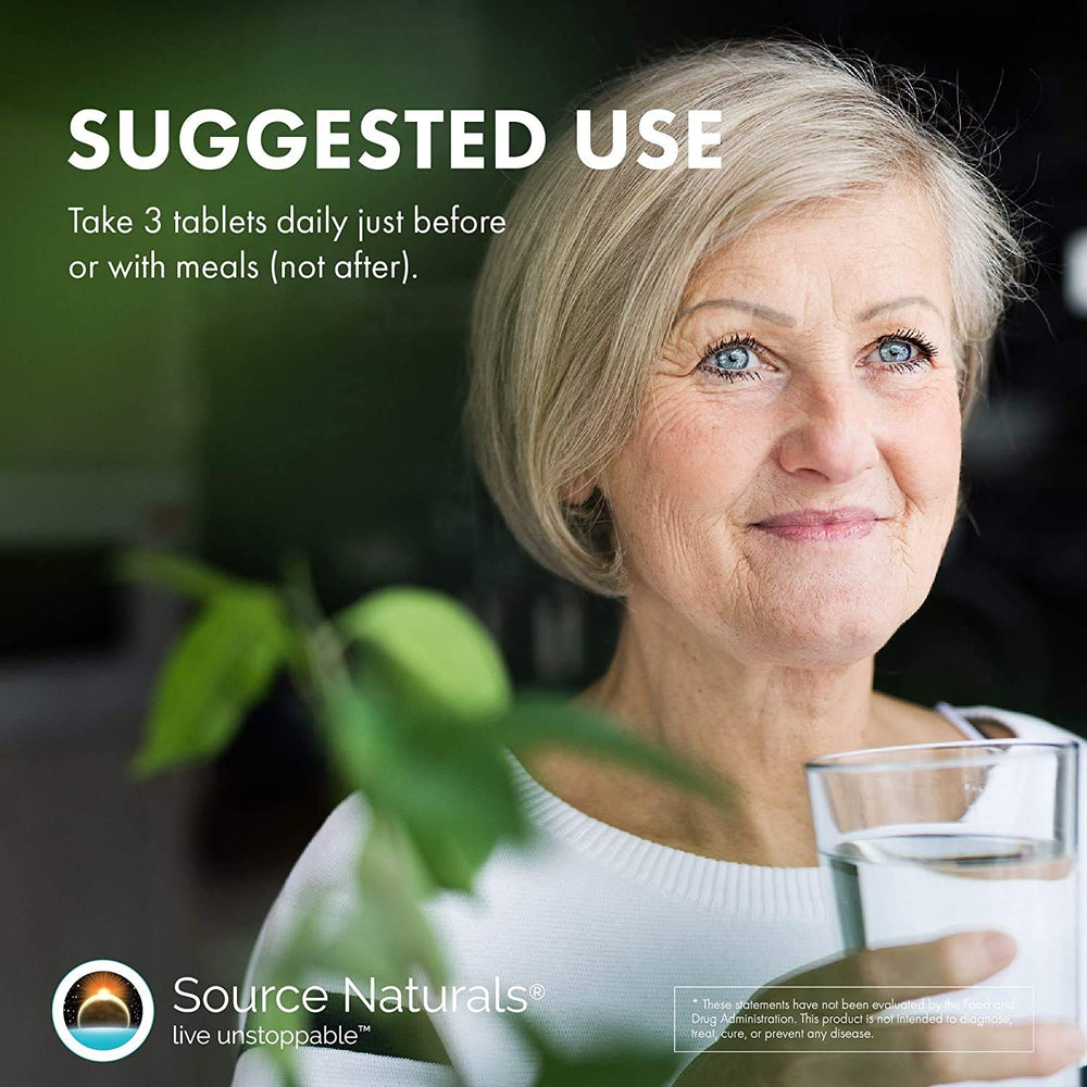 Source Naturals Mega Strength Beta Sitosterol held in hand for convenient use