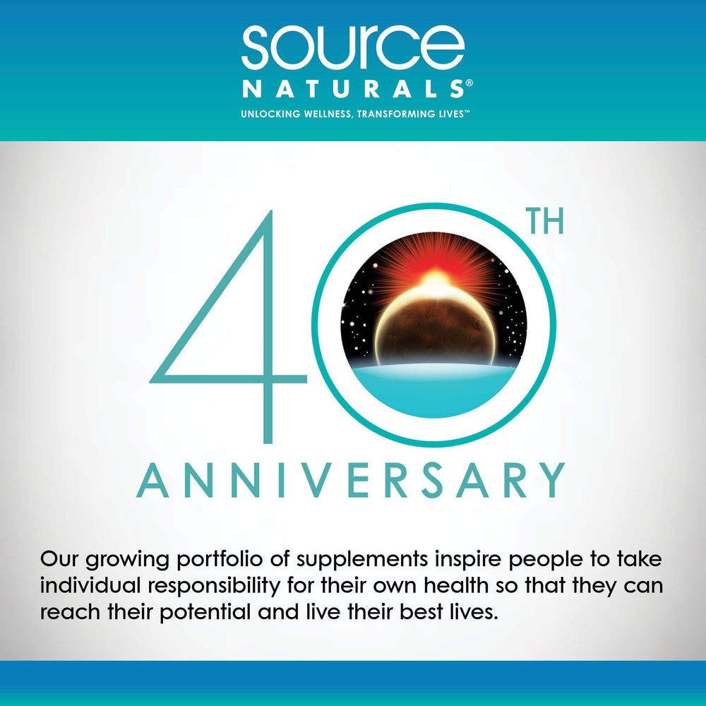 Source Naturals MegaFolinic supplement bottle beside glass of water