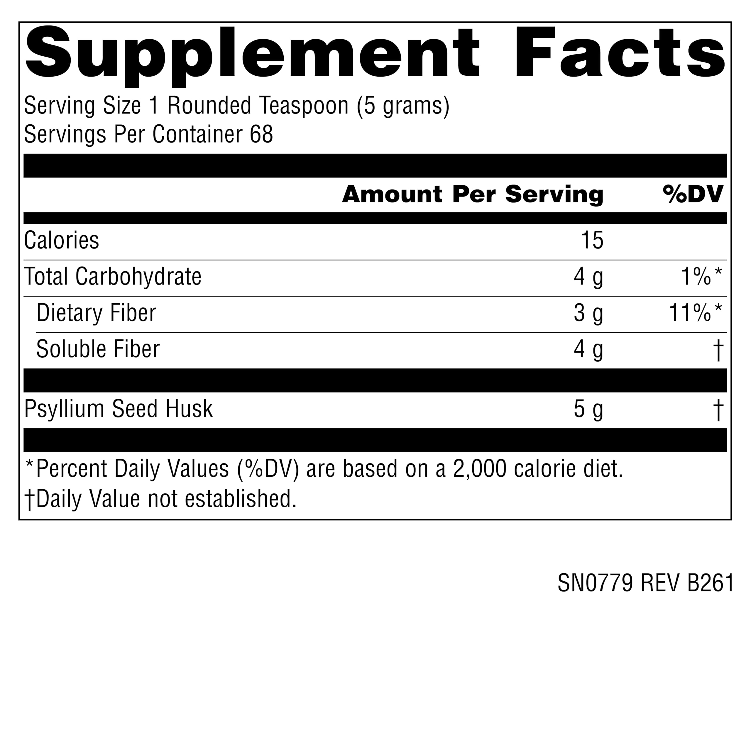 Source Naturals Psyllium Husk Powder measuring scoop shows easy daily fiber addition