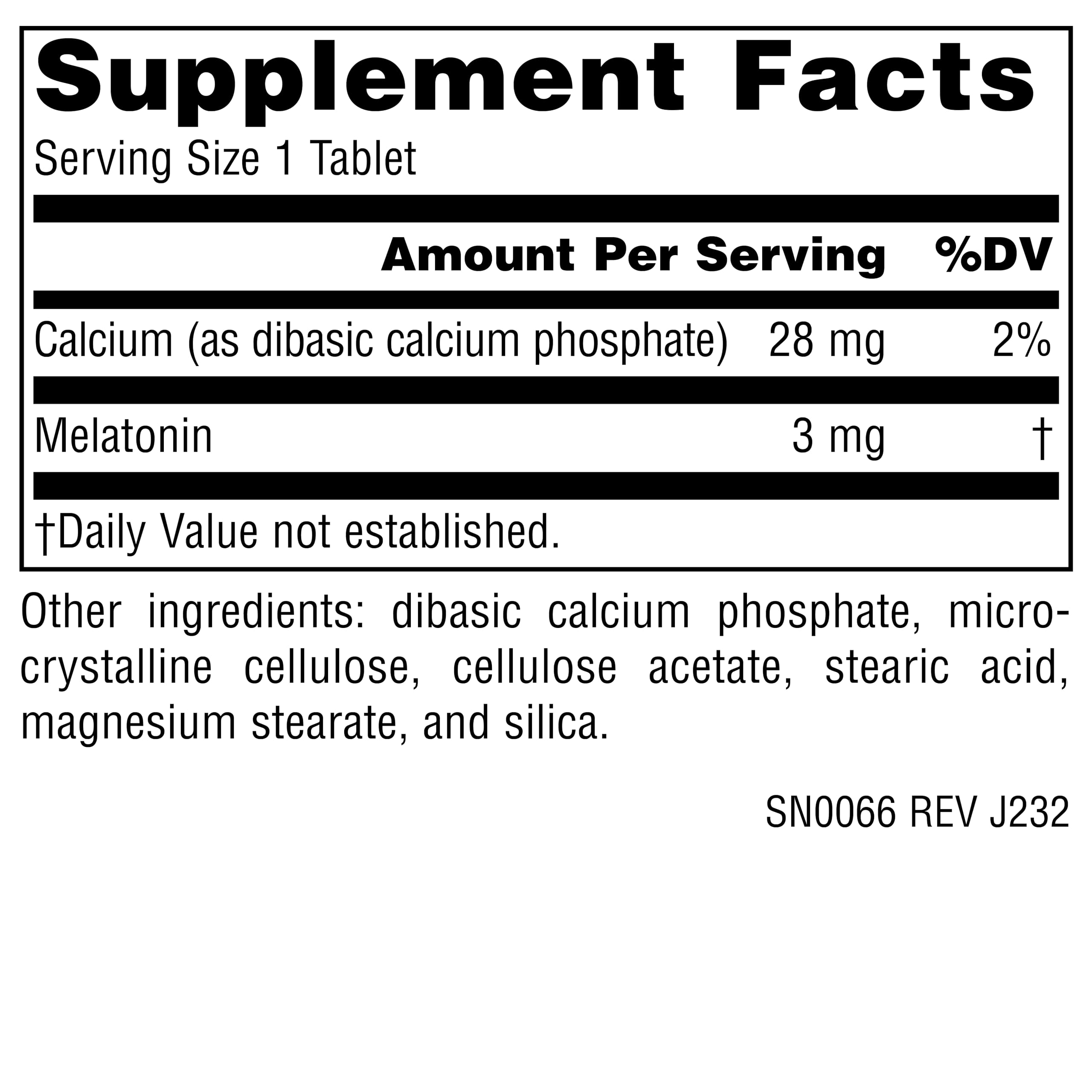 Source Naturals Time Released Melatonin packaging box emphasizes US manufacturing.