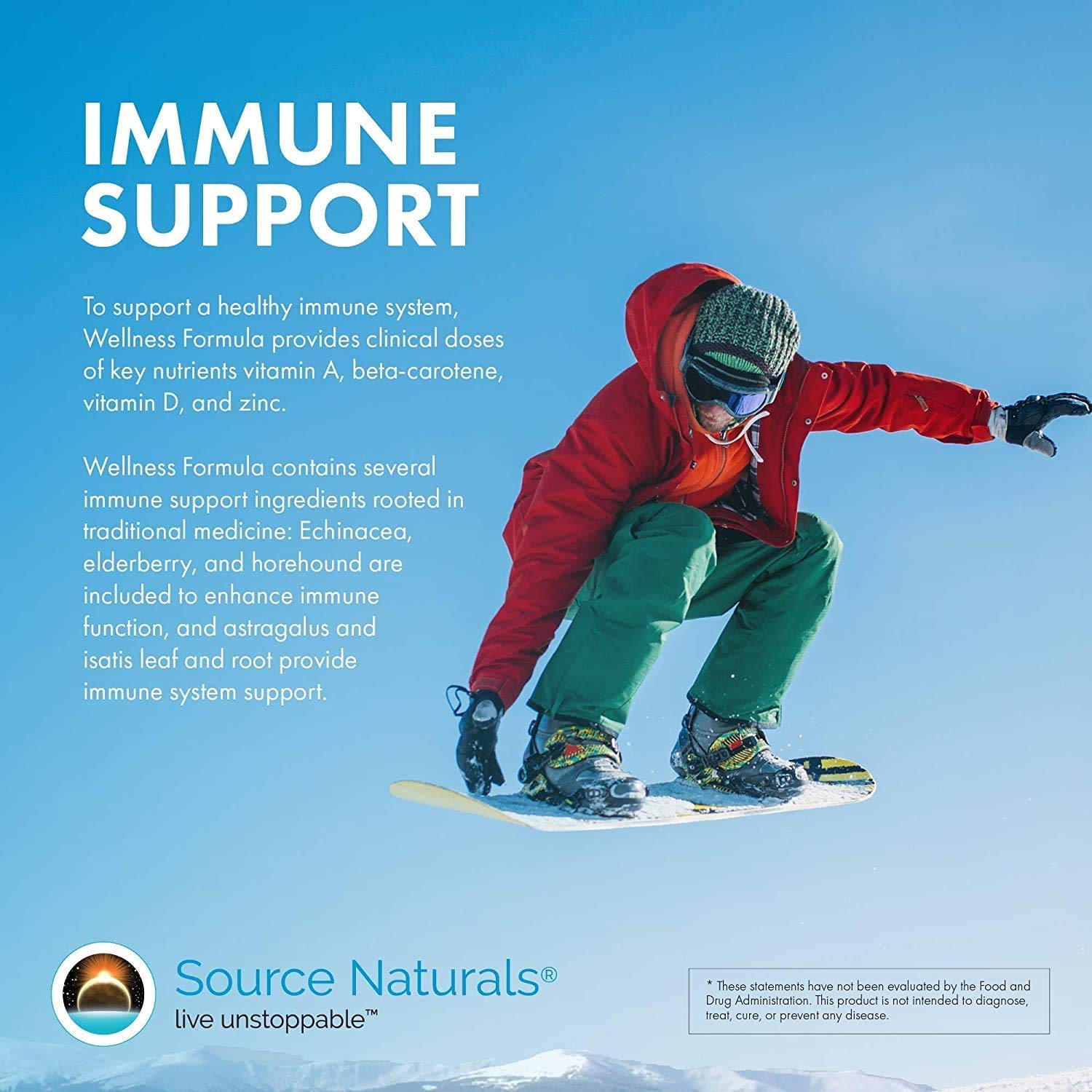 Source Naturals Wellness Formula bottle on desk showing a daily-use routine.