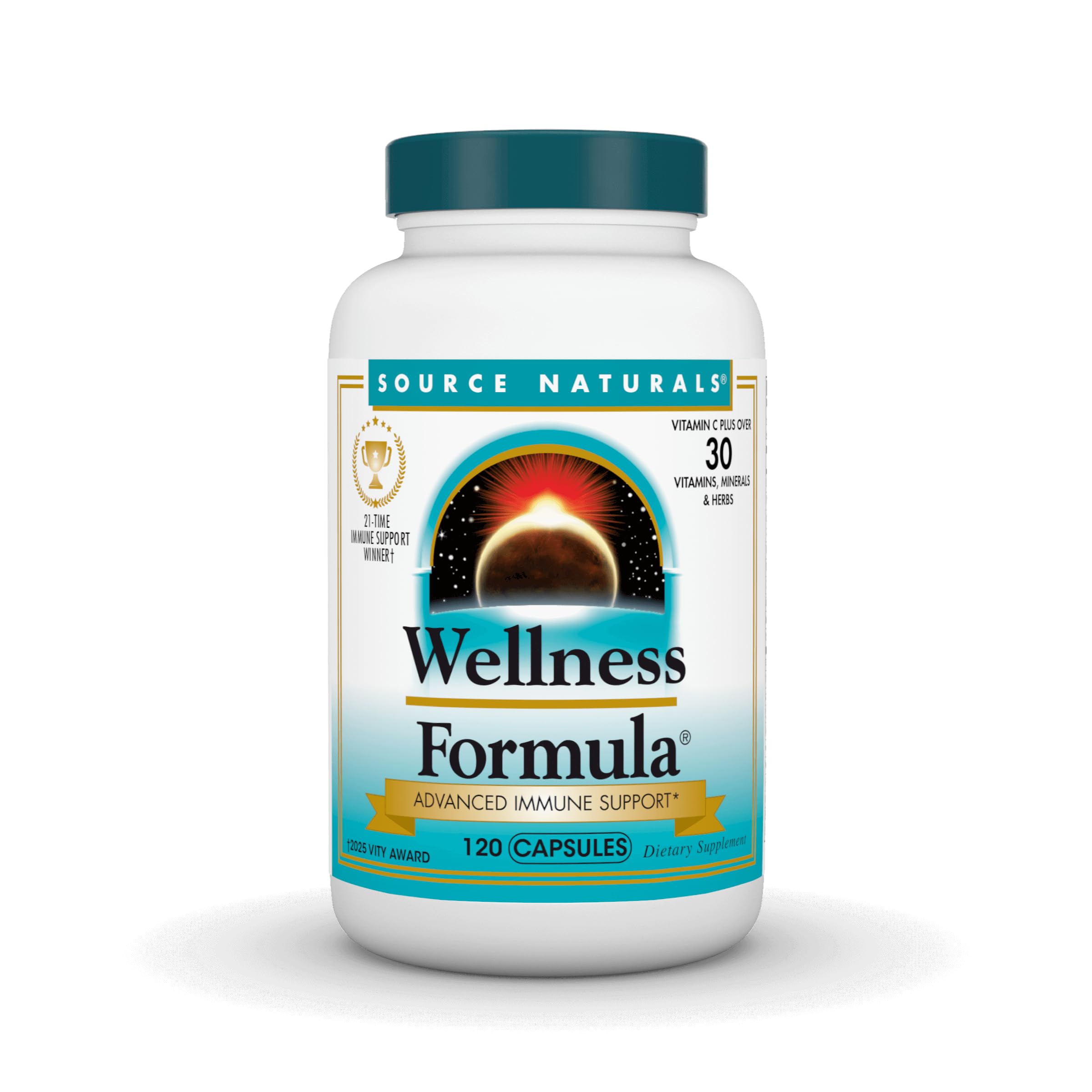 Source Naturals Wellness Formula bottle front for daily immune support.