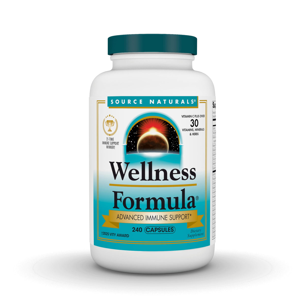 Source Naturals Wellness Formula bottle for daily immune support.