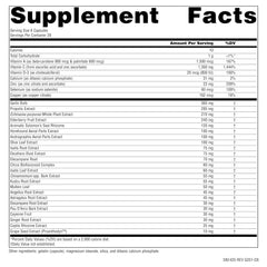Source Naturals Wellness Formula garlic and propolis ingredients closeup.