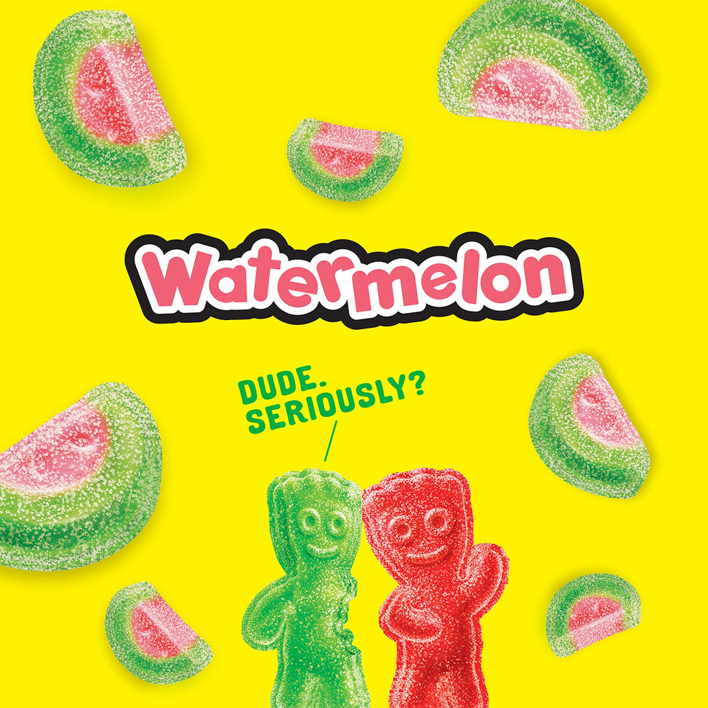 Sour Patch Kids Watermelon movie night snack setup
