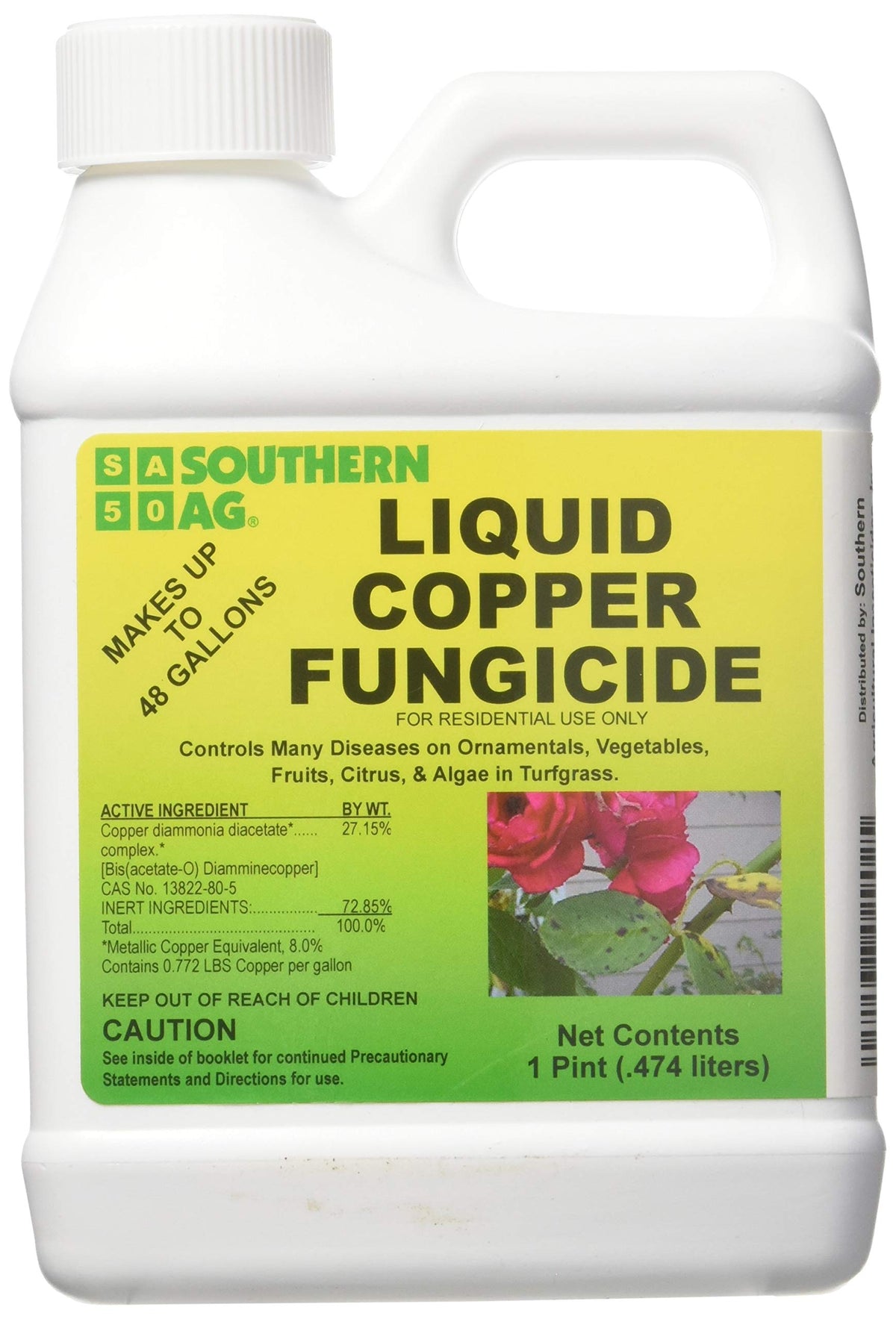 Southern Ag Liquid Copper Fungicide bottle 16 oz for disease control on crops