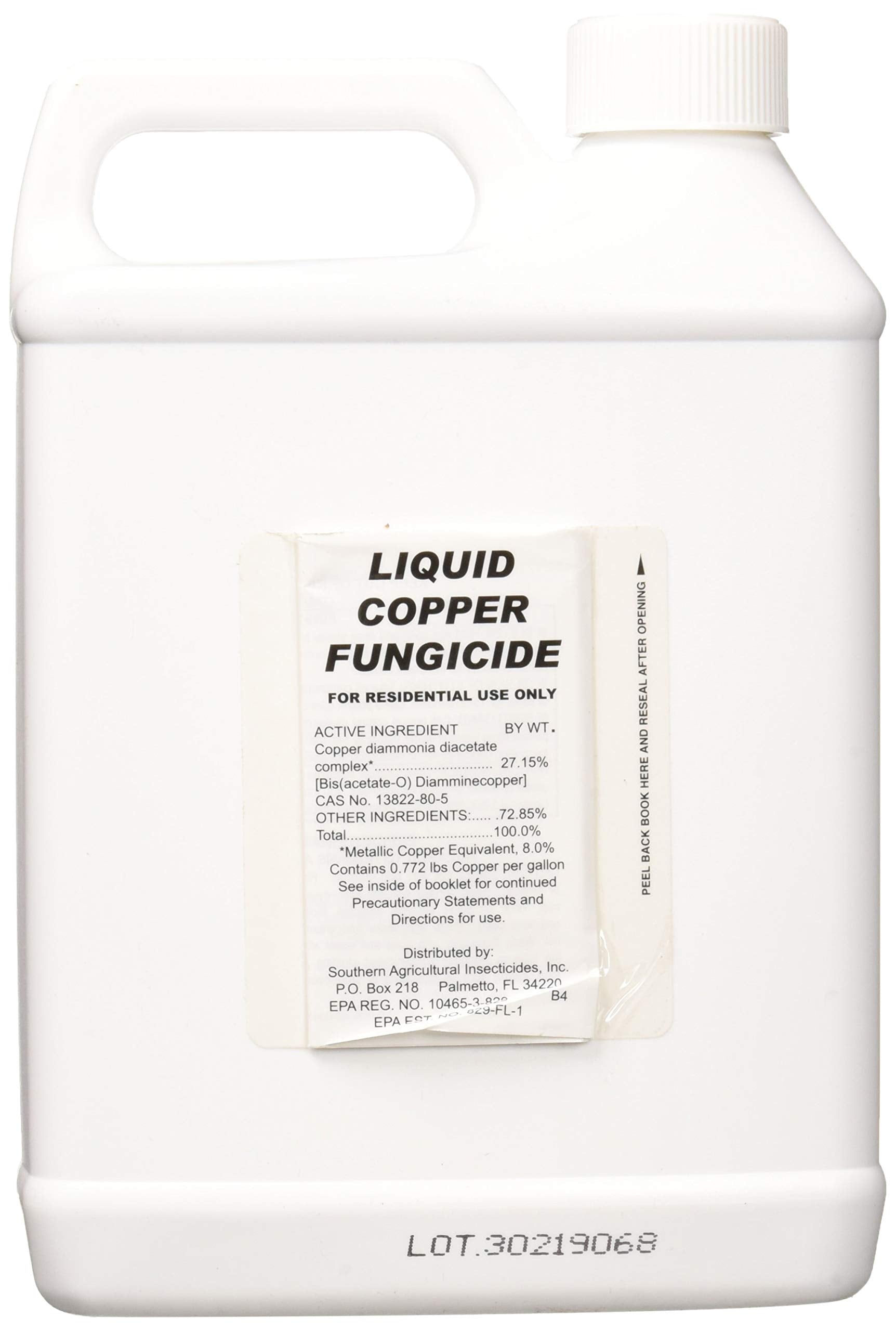 Southern Ag Liquid Copper Fungicide used with hose-end sprayer for easy garden application
