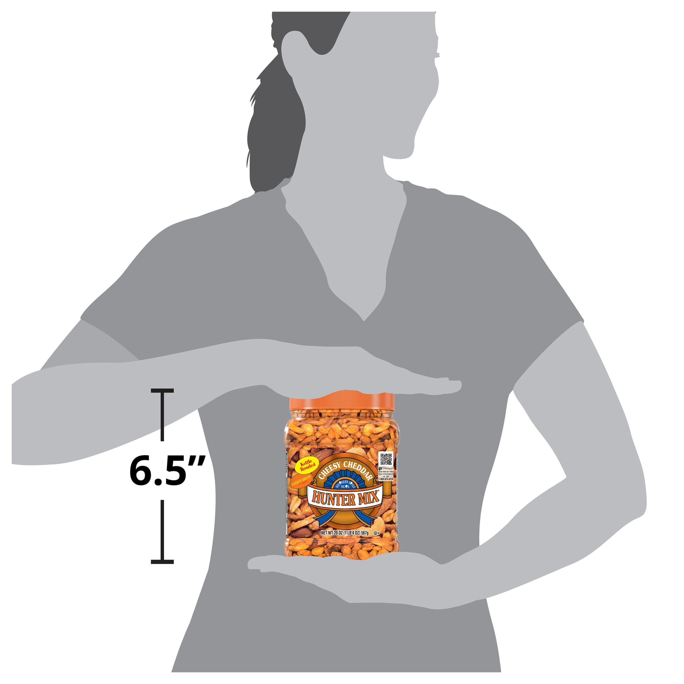 Cheesy Cheddar Hunter Mix ingredients highlight for rich cheddar flavor.