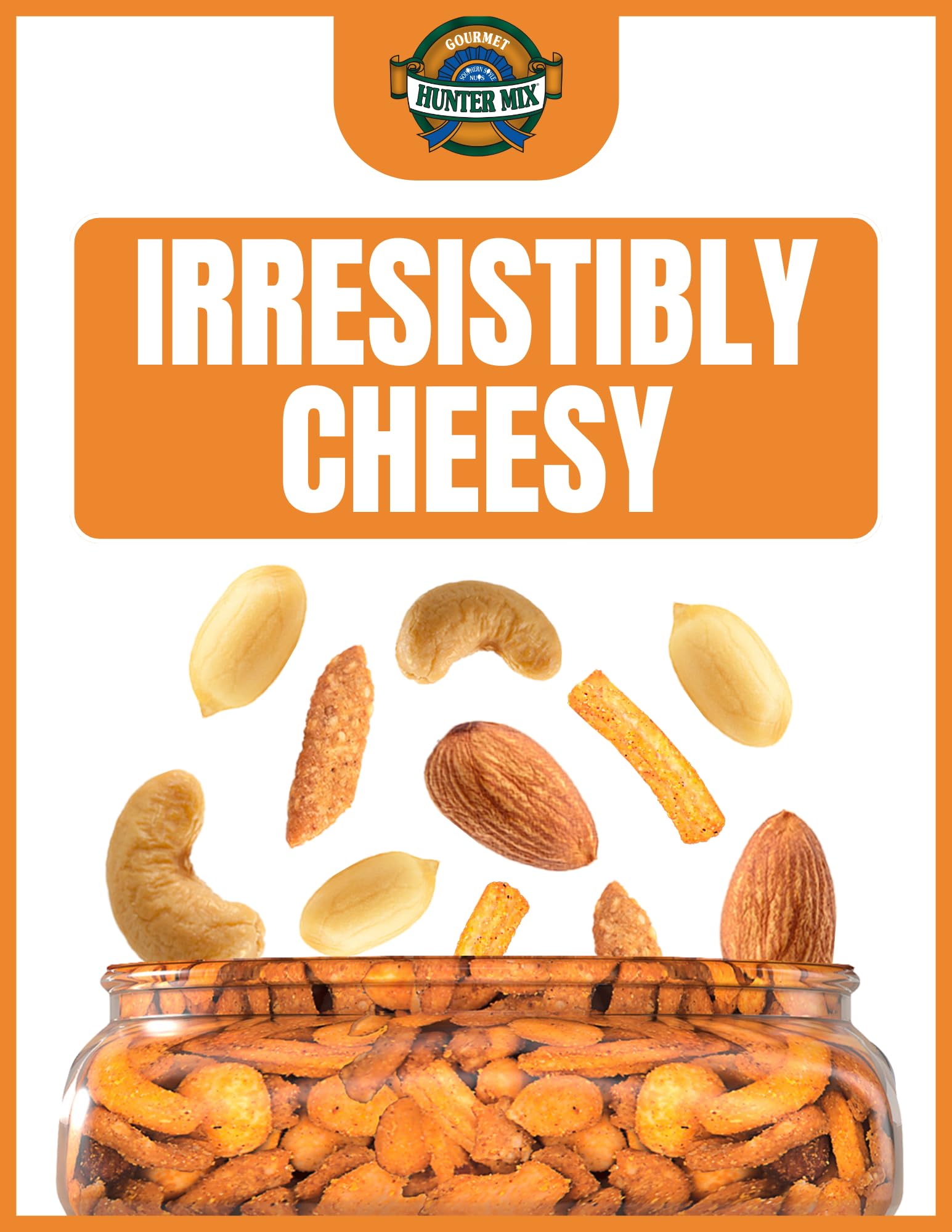 Re-sealable 20 oz canister keeps mix fresh at home or on trips.