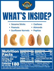 Southern Style Nuts sesame sticks and peanuts provide a sweet-salty crunch for anytime snacking.