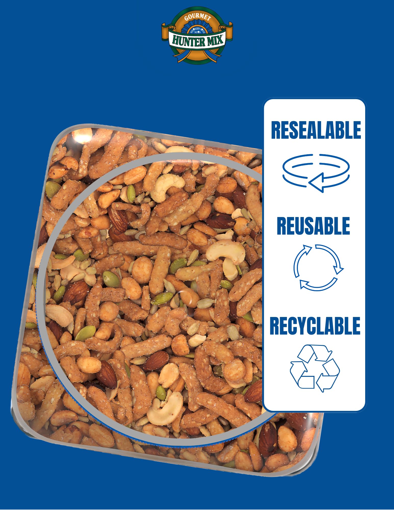 Southern Style Nuts pepitas add extra crunch and nutty flavor to trail mix.