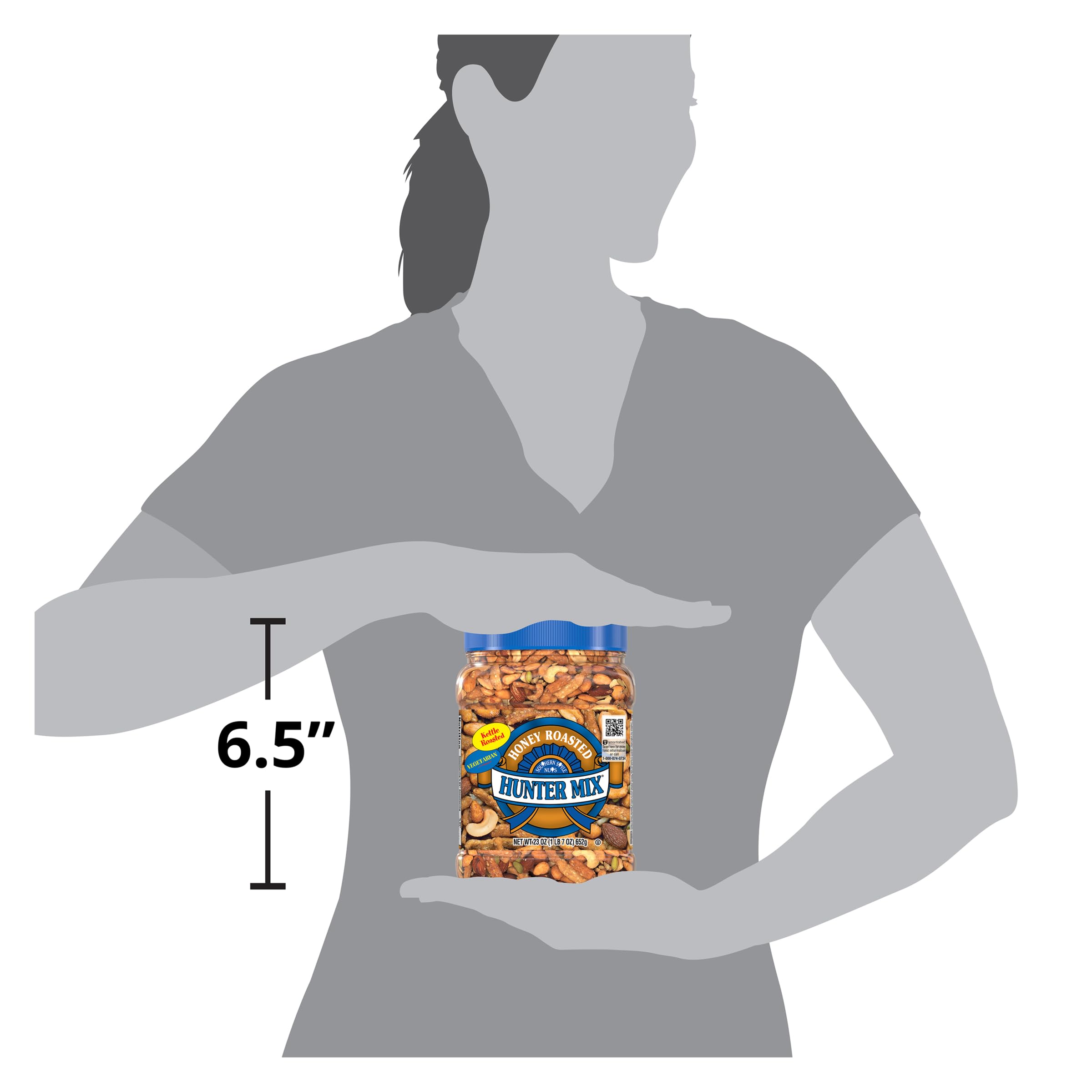 Southern Style Nuts honey roasted hunter mix makes on-the-go snacking easy and flavorful.