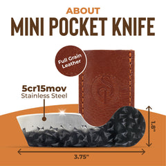 Southern Trapper mini pocket knife in pocket shows compact size for everyday carry.