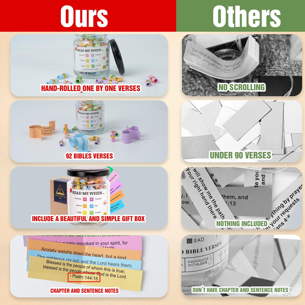 SouthLisa Bible Verse Jar color-coded emotions guides reflection and mood-based scripture selection.