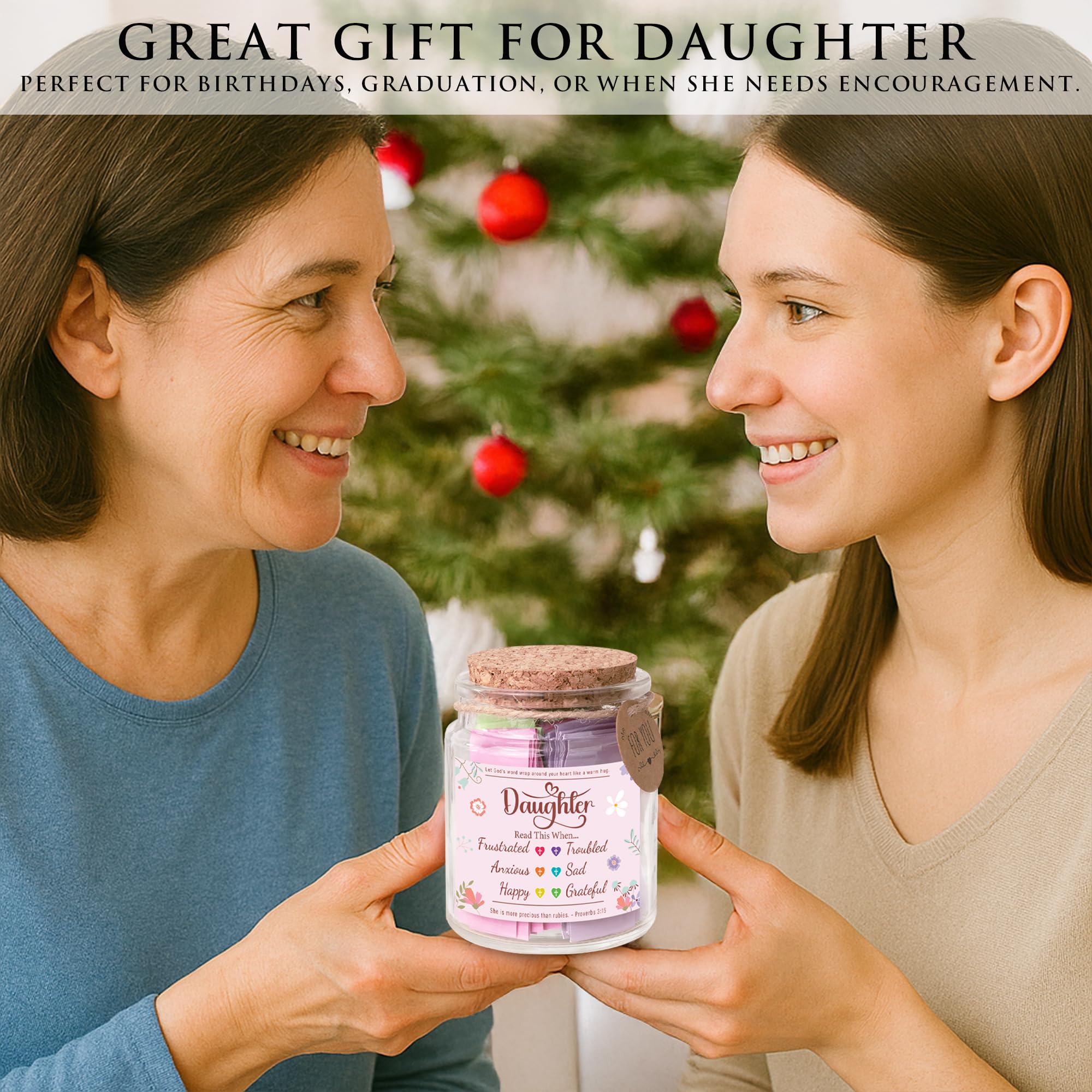 SOUTHLISA Bible Verses Jar includes a heartfelt keepsake card for gifting.