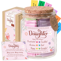 SOUTHLISA Bible Verses Jar for Daughter on a bedside table offering daily encouragement.