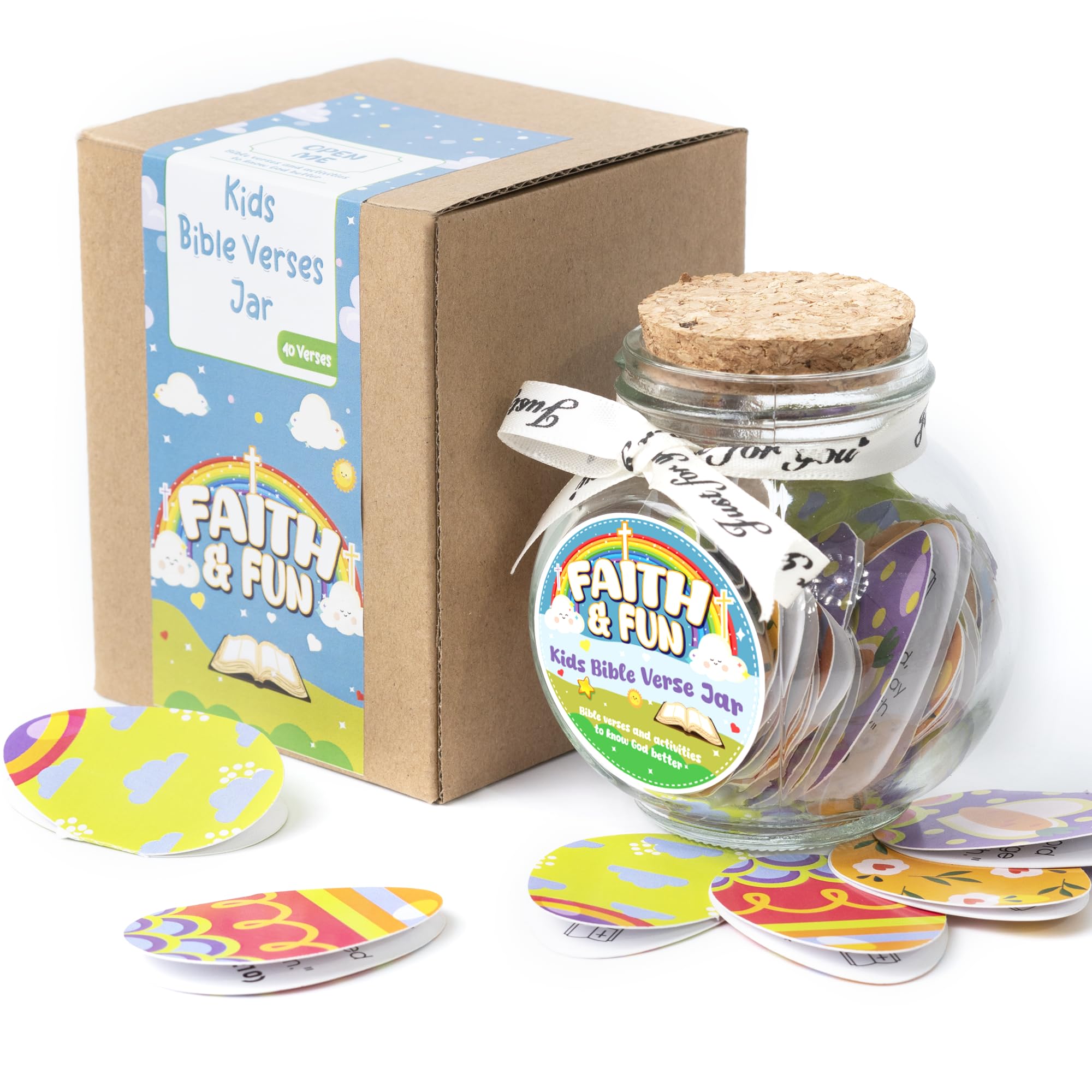 SOUTHLISA Kids Bible Verse Jar packaging showcases a thoughtful Easter gift option