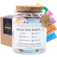 Southlisa Read This When Bible Verses Jar packaging for gift-ready presentation and occasions