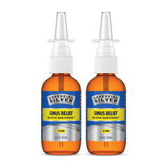 Sovereign Silver nasal spray bottle ready for use, promoting easier breathing.