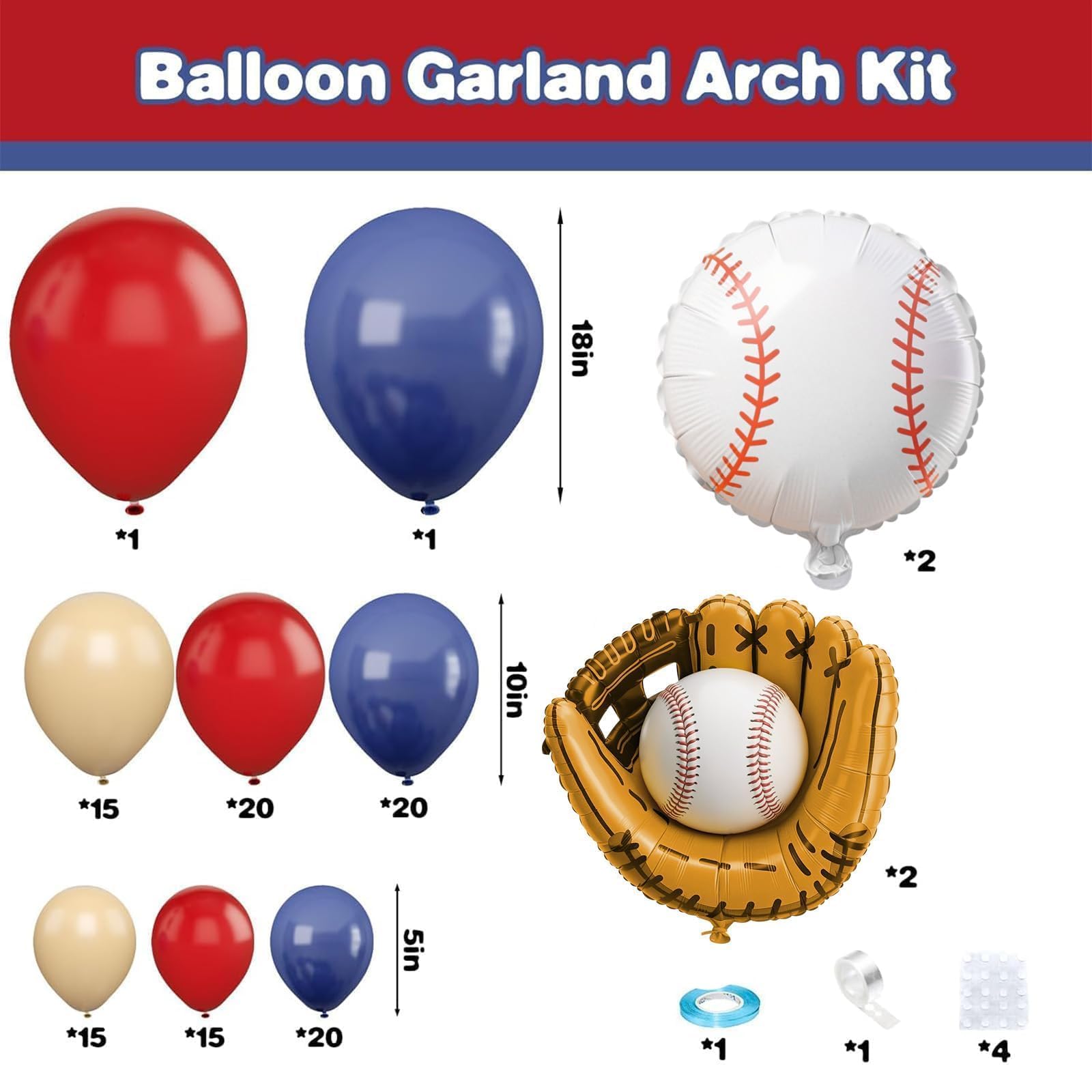 Sowide balloon color varieties in navy, red, and apricot for a vibrant party vibe.