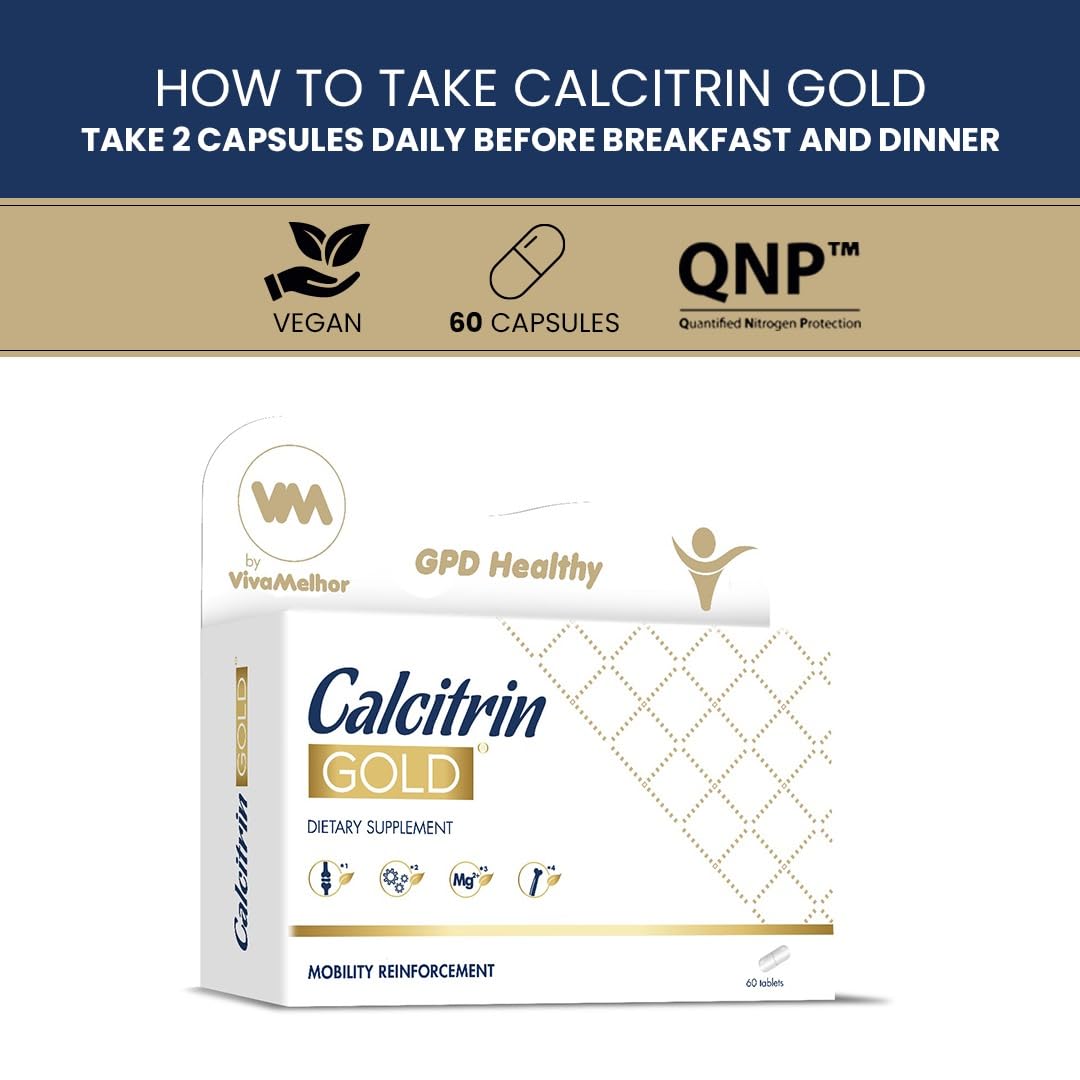 Soy Sano Calcitrin Gold tablets visible on white background for joint care.